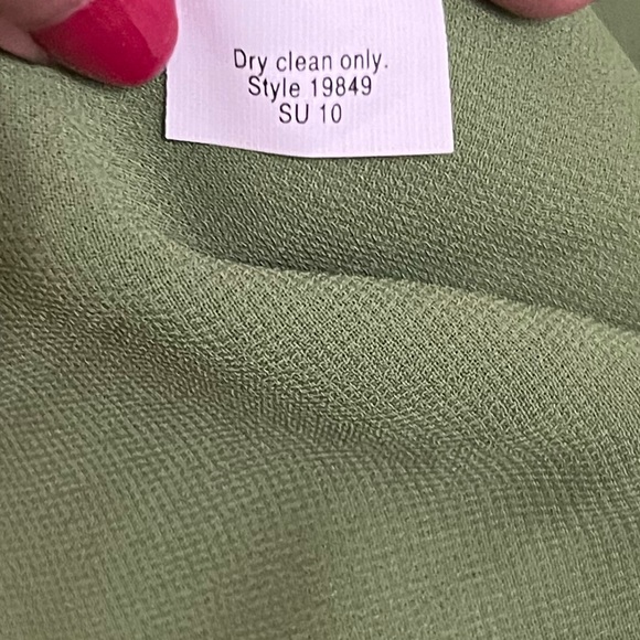 J. Crew Green Silk Midi Fit and Flare Sleeveless Low Back Dress - Picture 7 of 11